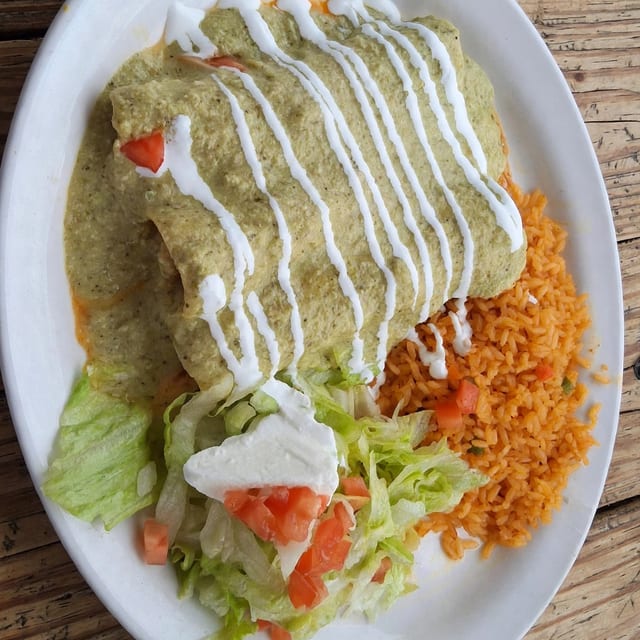 Enchiladas Suizas Plate.
