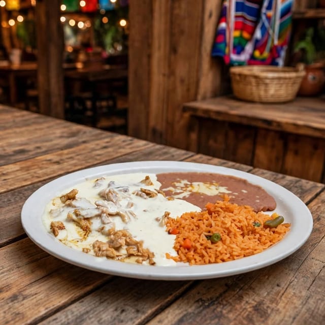 Pollo con Crema Plate.