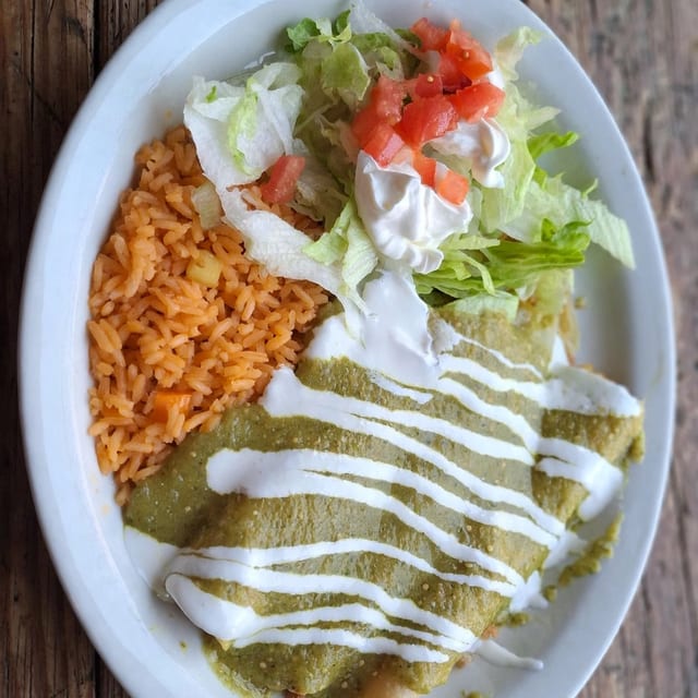 Enchiladas Suizas Plate.