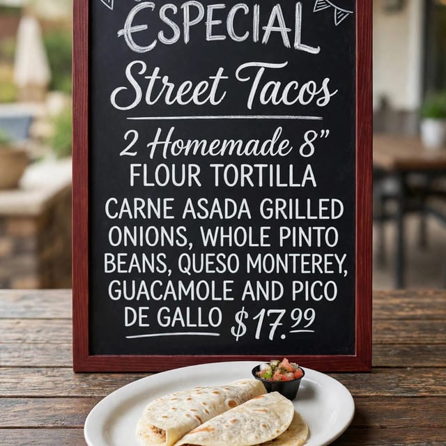 Street Tacos.