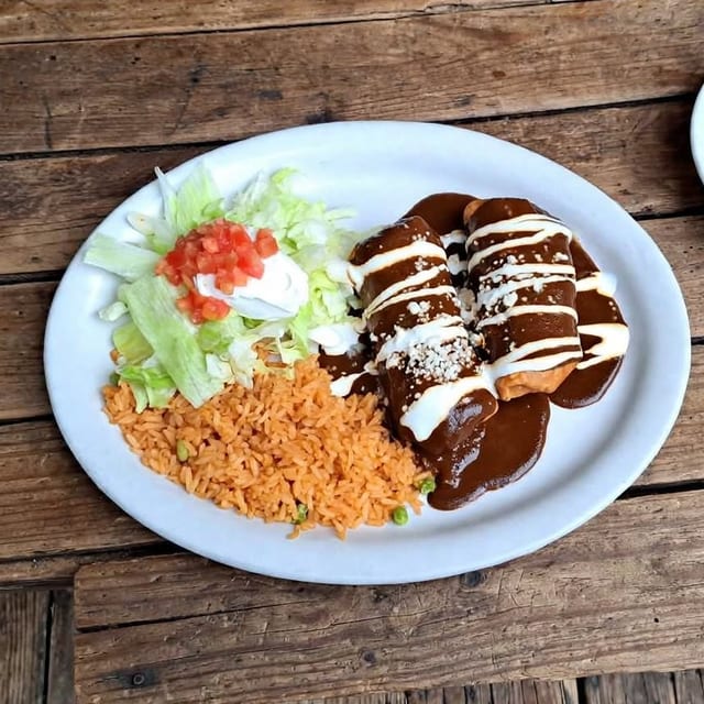 Chimichangas Poblanas Plate.