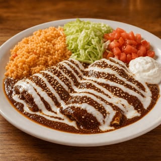 Enchiladas Poblanas Plate