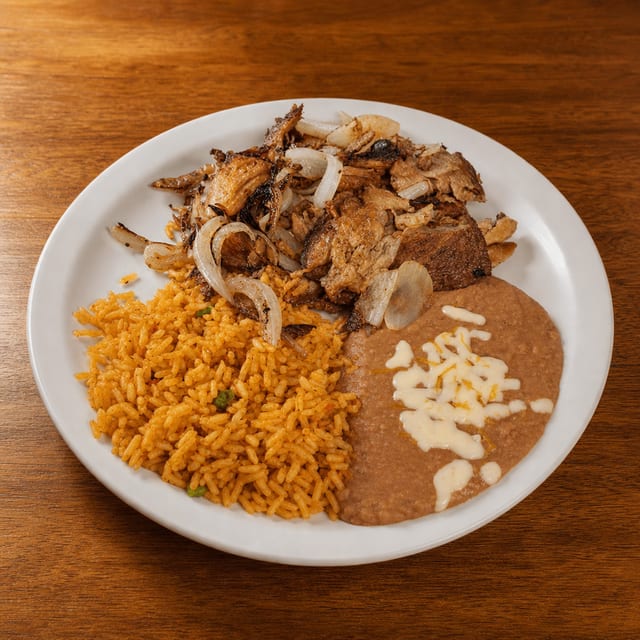 Carnitas Plate.