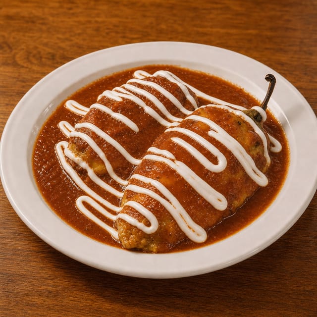 Chiles Rellenos Plate.